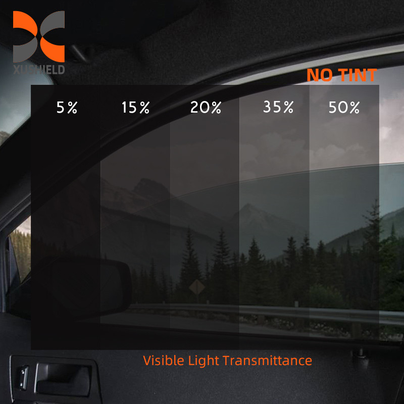 1.52*30m UV PROOf Sicherheitsfahrzeug Hersteller Sicherheit 2 Schicht Carbon Roll Automotive Glasfenster Sonnenfarbe Film