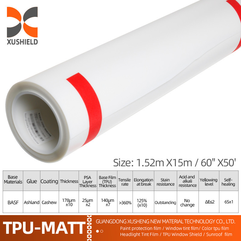 Selbstheiler Farbschutzfilm Wärmewiederherstellung Tpu Ppf Anti-Kratz-Clear Auto Film Roll Auto Aufkleber