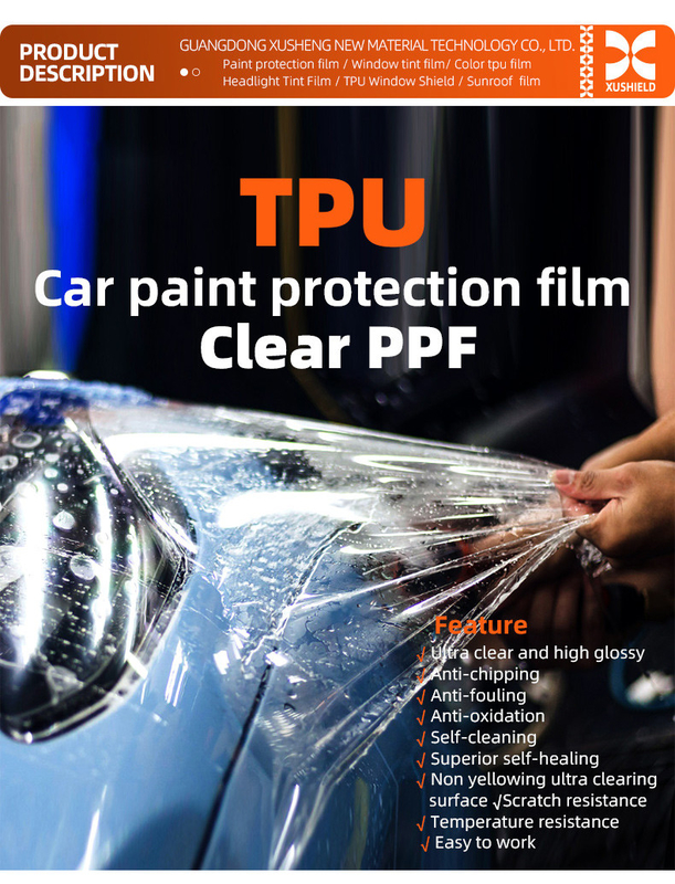 Tpu 1,52m*15m Transparente Ppf-Farbschutzfolie für Autos