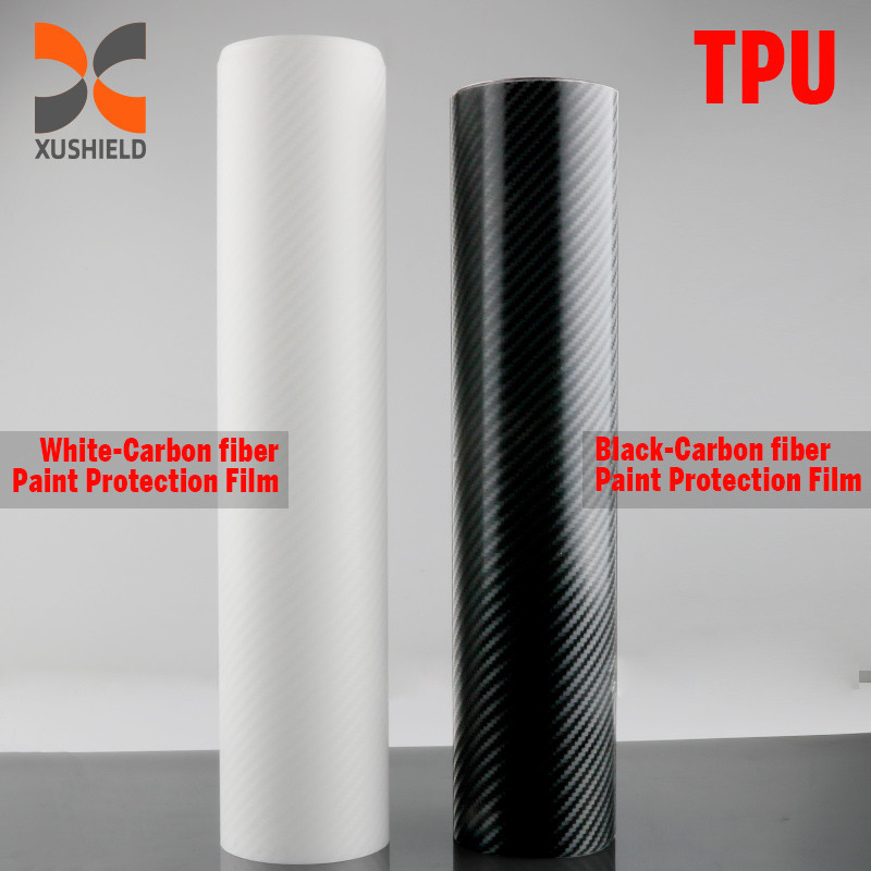 TPU-Kohlenstofffaser helle Farbe Ppf-Film Anti-Kratz Selbstheilung Autofarbe Schutzfilm