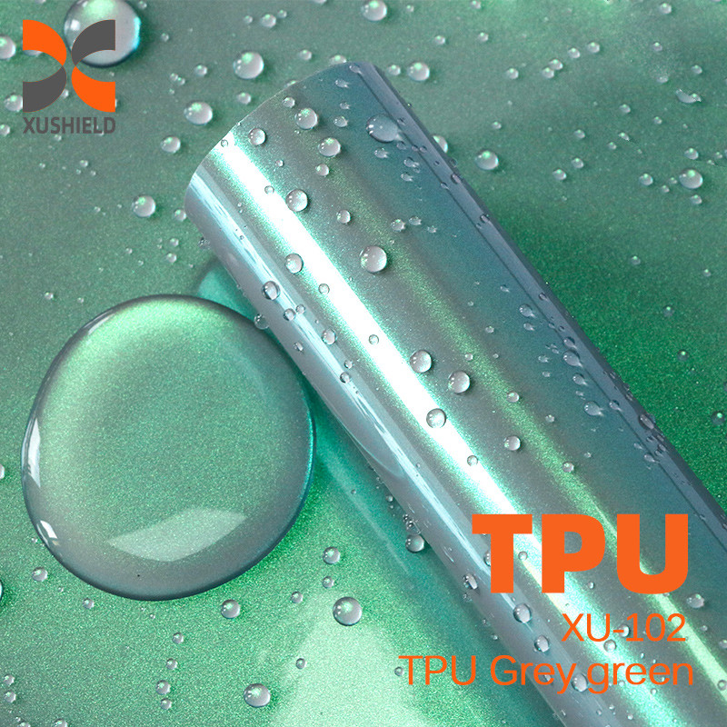 TPU Grau grün Hohe Qualität TPU PPF Film Anti Kratzer Selbstheilung PPF TPH Glanz Klares Fahrzeugkörper PPF Farbschutzfilm für Autofarbe