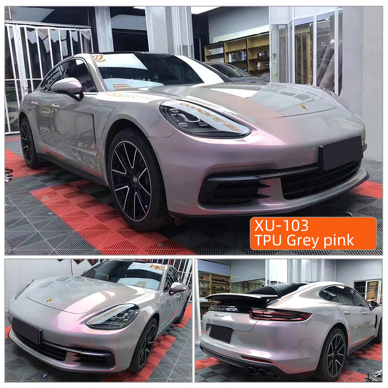 TPU Grau rosa Heilmittel Premium Vollrolle Transparente TPU Karosserie Autowickel ppf Automotive Farbschutzfolien