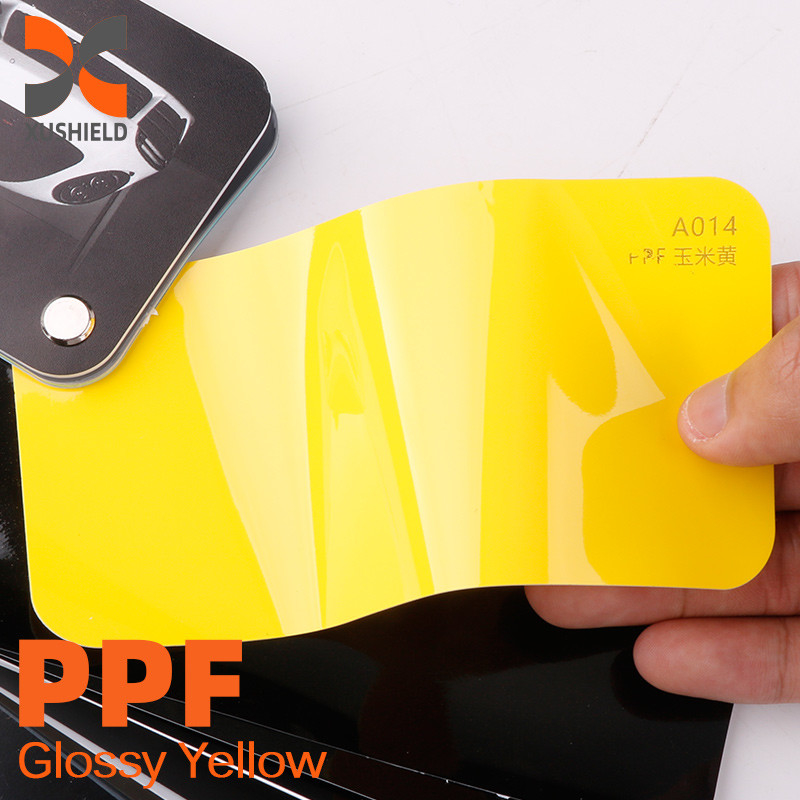 1.52x15m TPU Glanzweiß Vinyl Luftblase freies Verpacken Glanz Himmelsgrau Farbschutz Smart Tint PPF Auto Farbwechselfilm TPU tph PPF Farbe