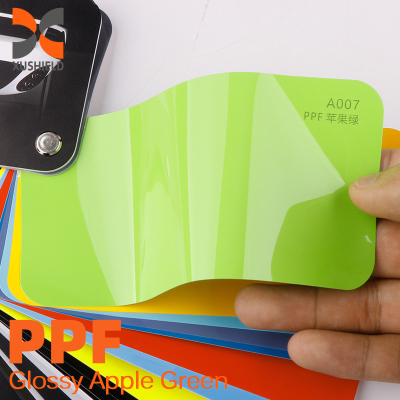 Hochwertige Autofilm 1.52*1.7m Vinyl Roll hell glänzend Himmelblau Selbstreparatur Matte Farbe Schutzfilm für Auto