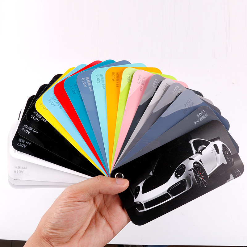 XUSHIELD Farbe Selbstheilung Farbschutzfolie Autofolie Vinyl Glanz schwarz ppf tpu Film Glanz Miami Blau