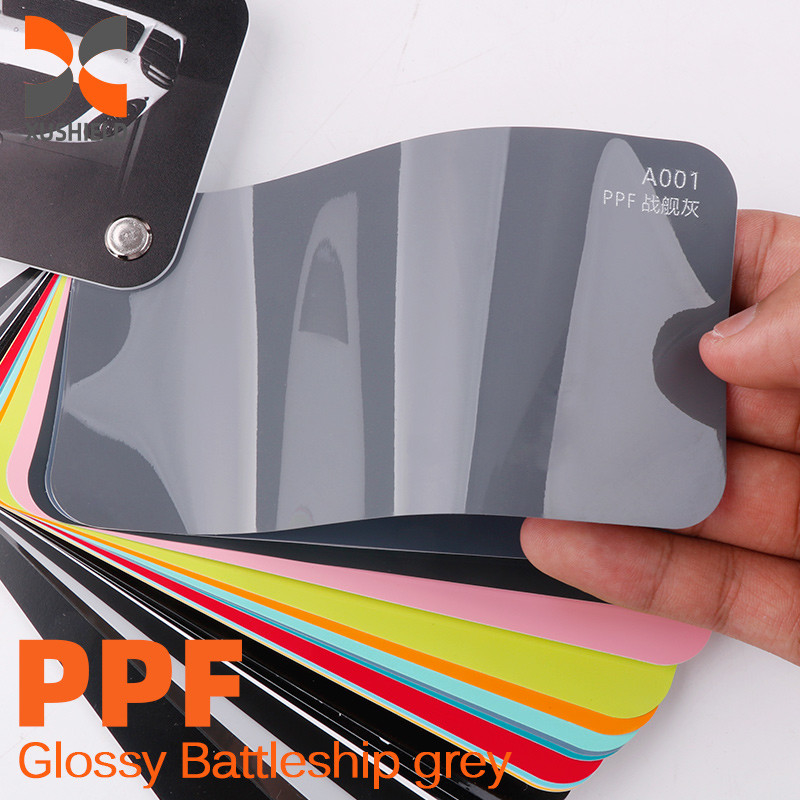 XUSHIELD Farbe Selbstheilung Farbschutzfolie Autofolie Vinyl Glanz schwarz ppf tpu Film Glanz Miami Blau